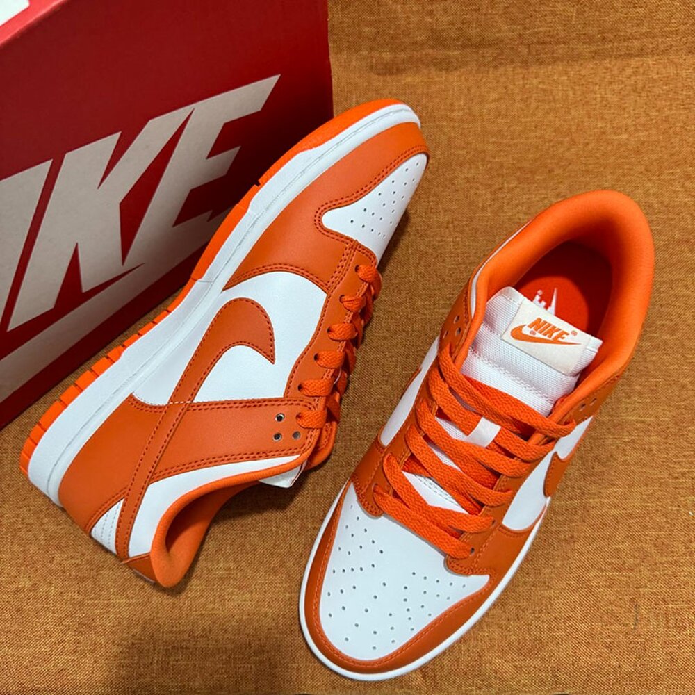 Nike Dunk Low Retro Sp Syracuse 2020 White Orange Leather - Picture 2 of 6